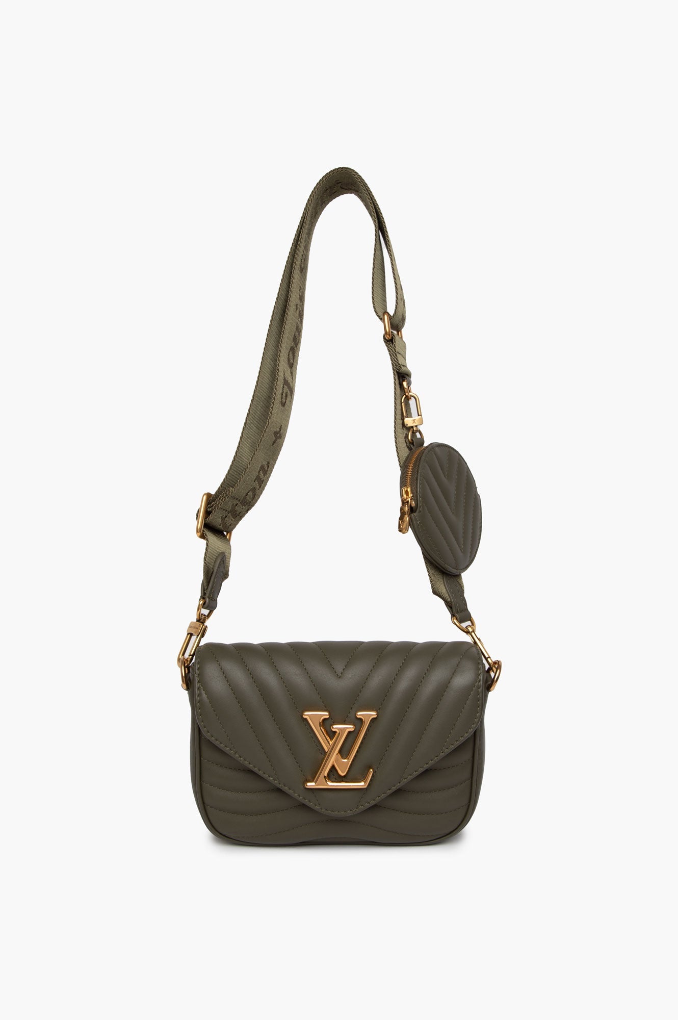 Louis Vuitton Small Green New Wave Multi Pochette Bag