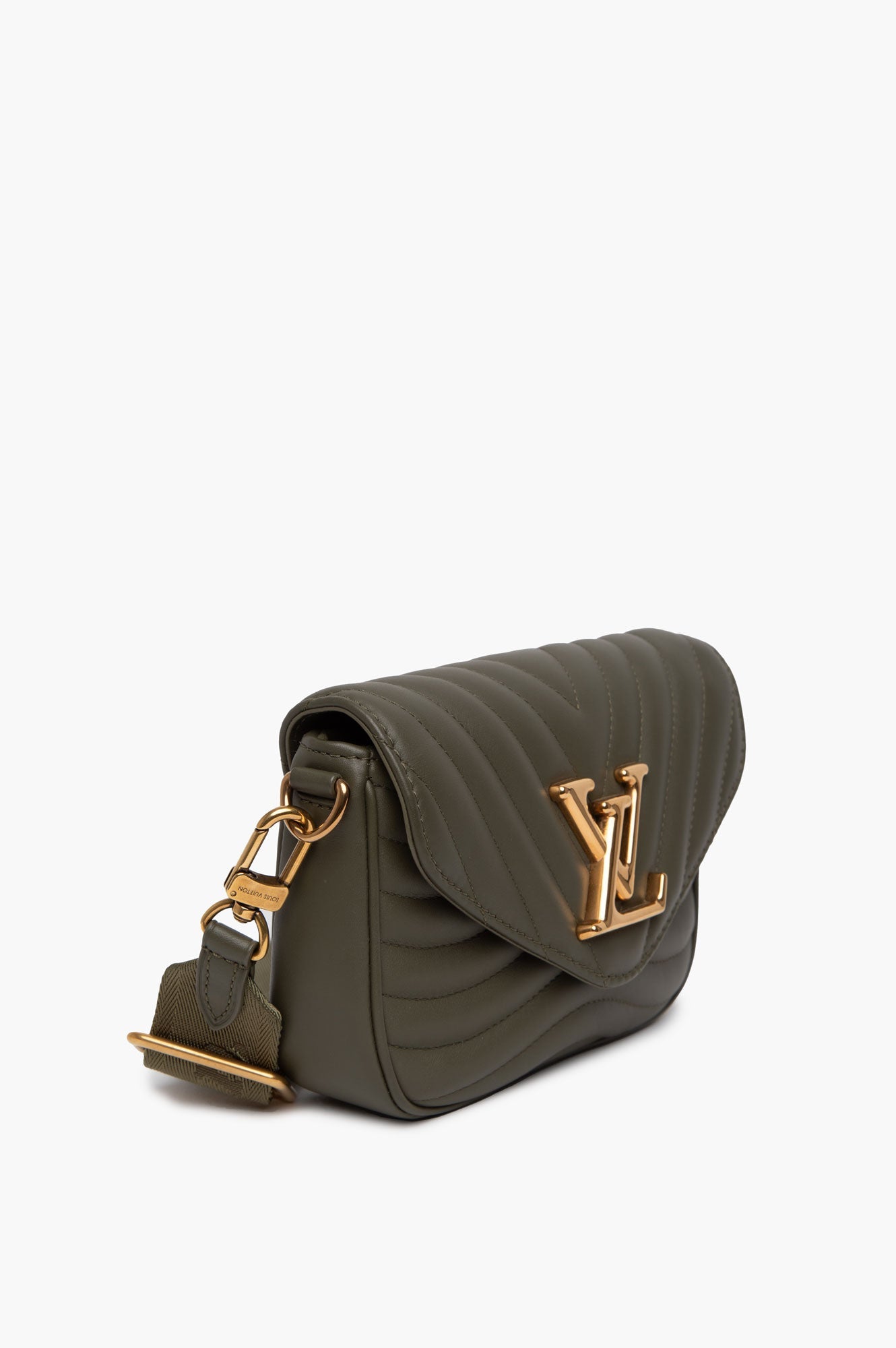 Louis Vuitton Small Green New Wave Multi Pochette Bag