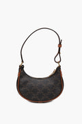 Celine Brown Triomphe Canvas Mini Ava Bag