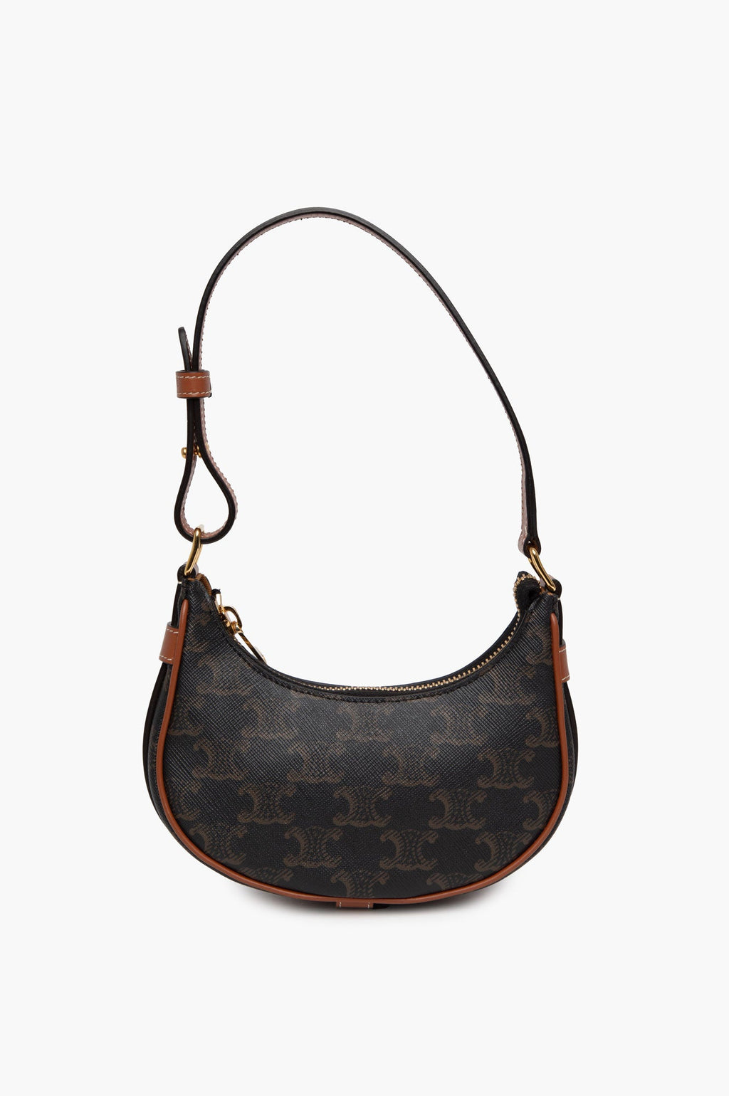 Celine Brown Triomphe Canvas Mini Ava Bag