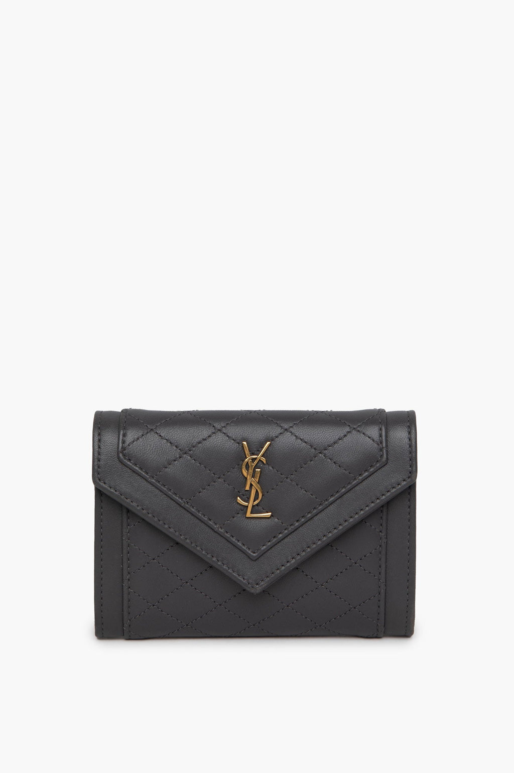 Saint Laurent Grey Bi-Fold Wallet