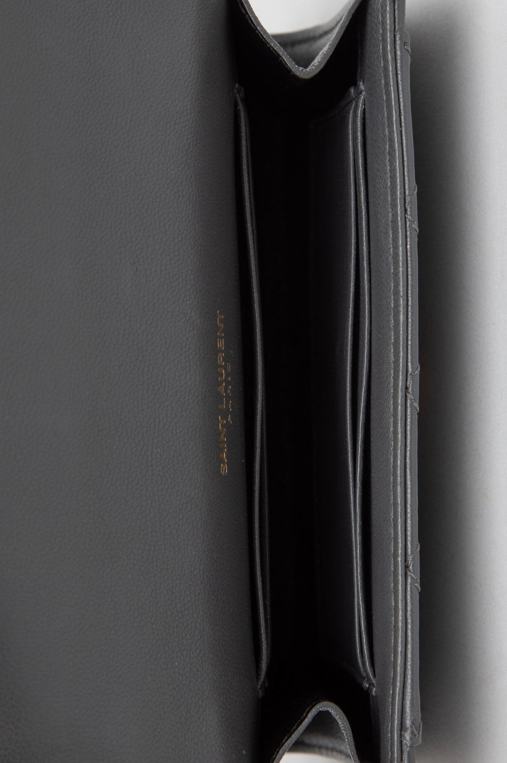 Saint Laurent Grey Bi-Fold Wallet