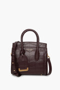 Alexander McQueen Burgundy Top Handle Bag