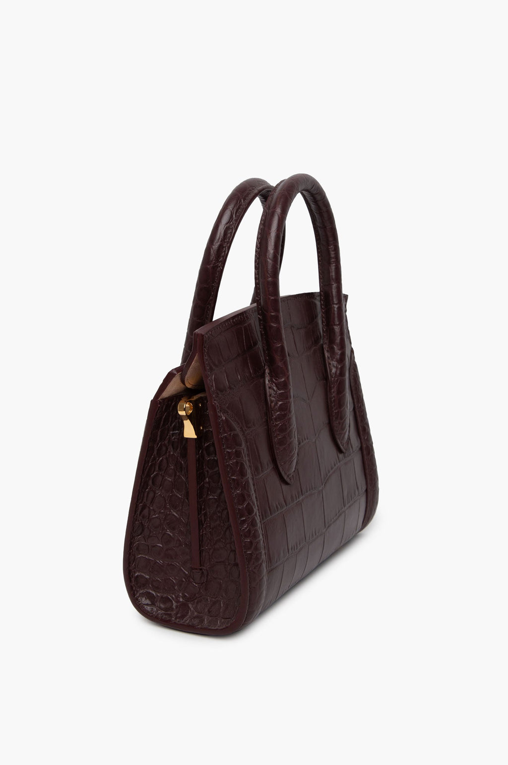 Alexander McQueen Burgundy Top Handle Bag
