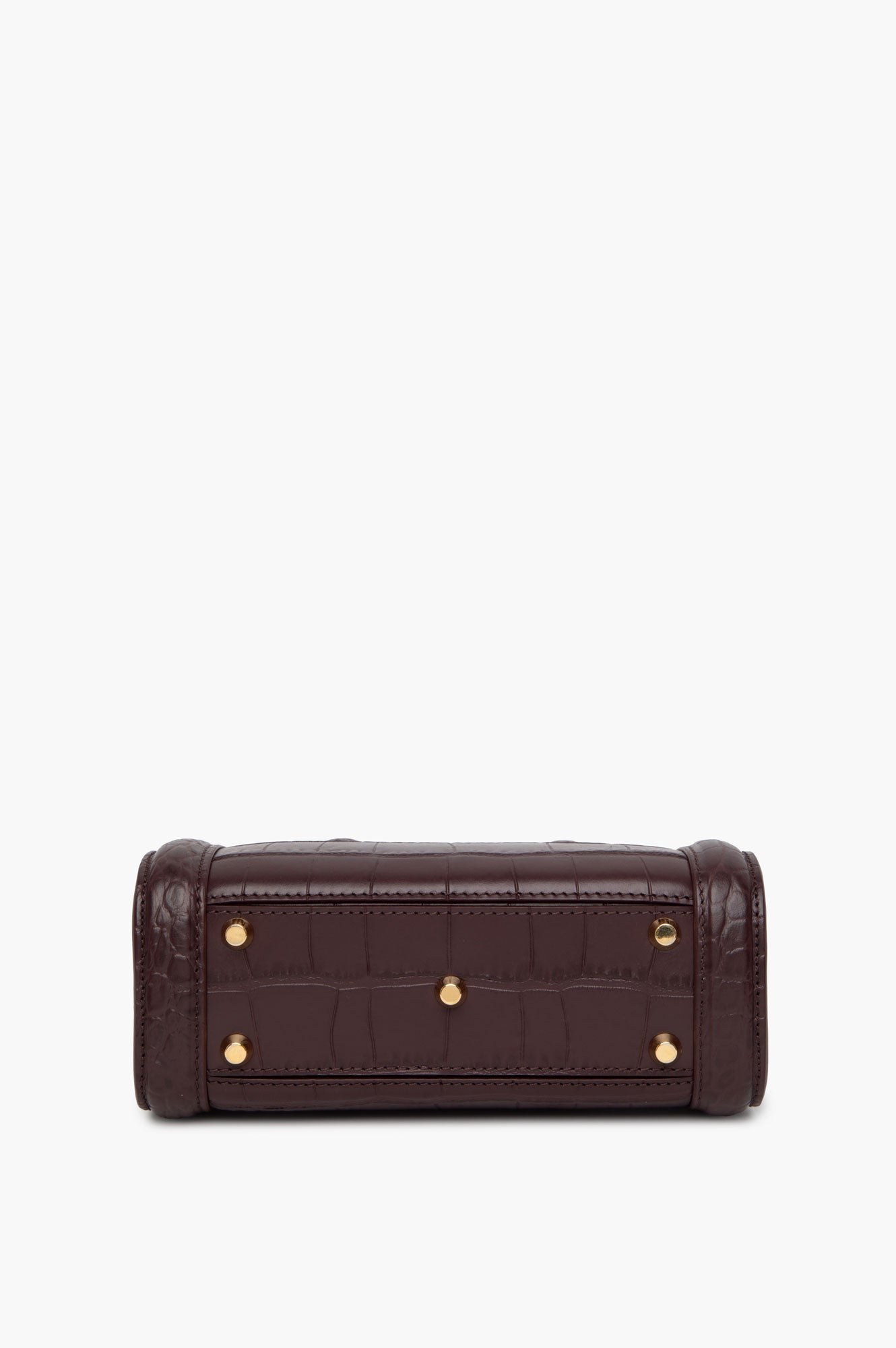 Alexander McQueen Burgundy Top Handle Bag