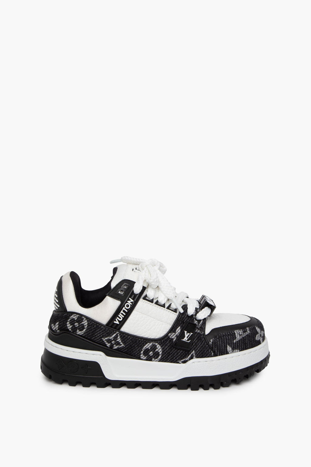 Louis Vuitton Black Trainer Maxi Sneaker Size 38.5