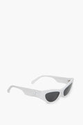 Dolce & Gabbana White Cat Eye Sunglasses