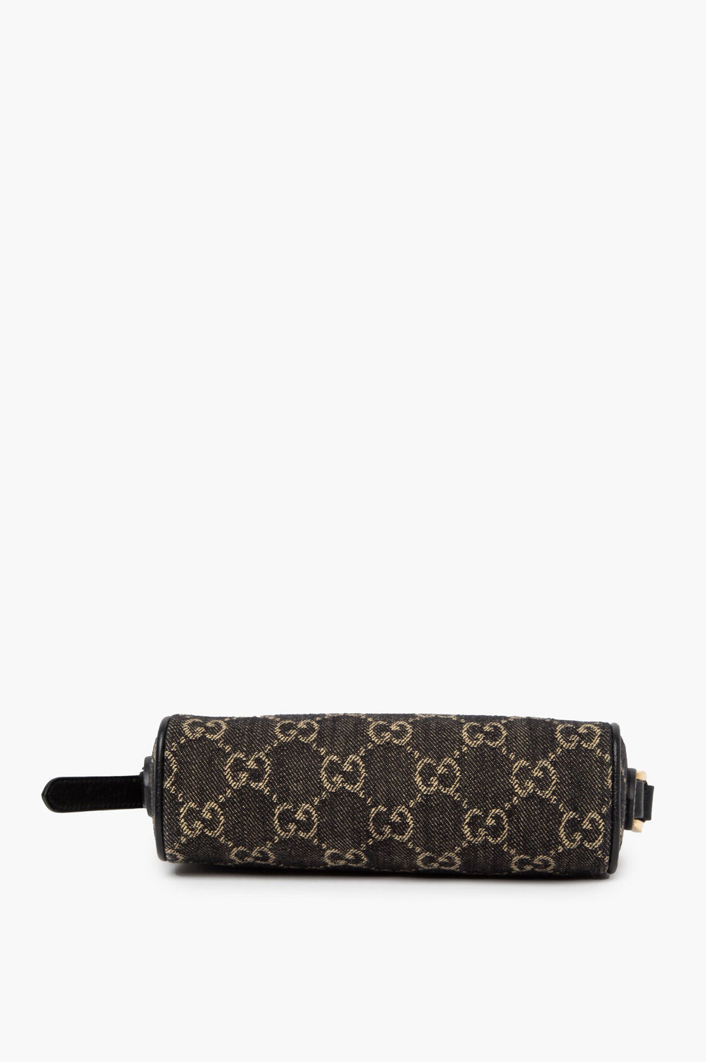 Gucci Denim Navy Blue GG Canvas Messenger Crossbody Bag