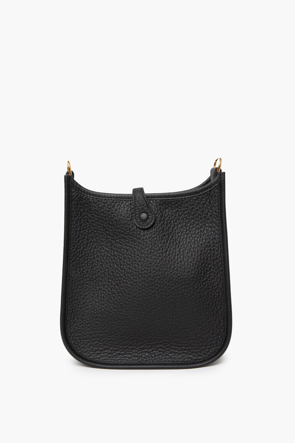 Hermes 2024 Evelyne 16 Black Gold Clemence Leather Crossbody Bag