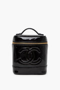 Chanel Black Patent Vanity Bag