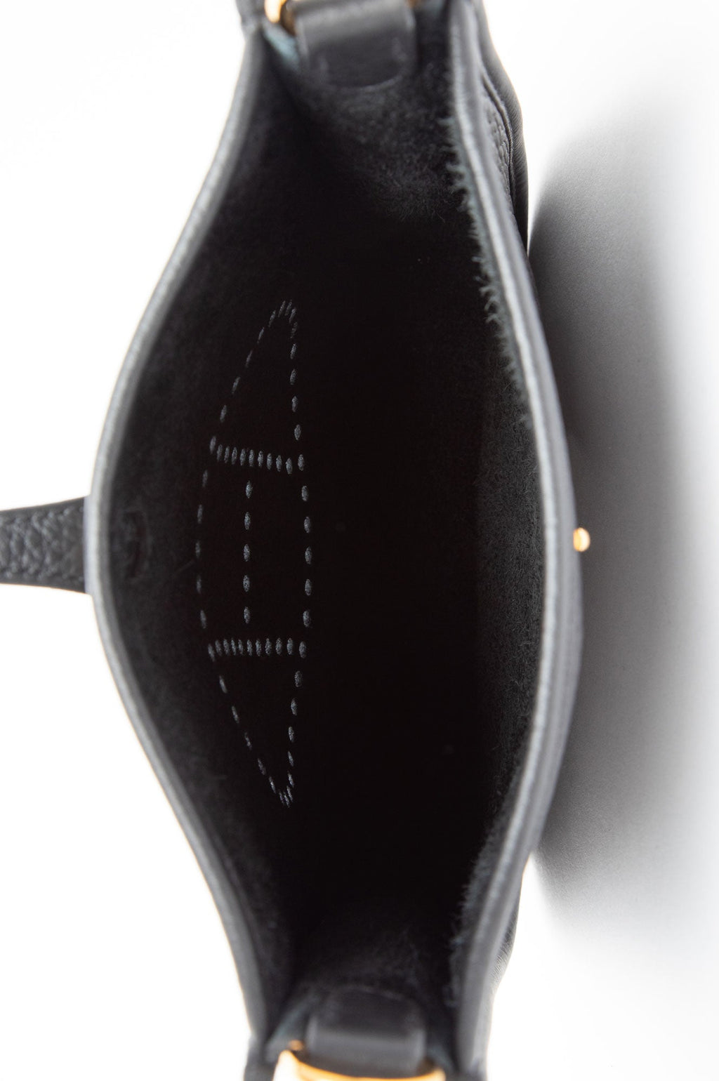 Hermes 2024 Evelyne 16 Black Gold Clemence Leather Crossbody Bag