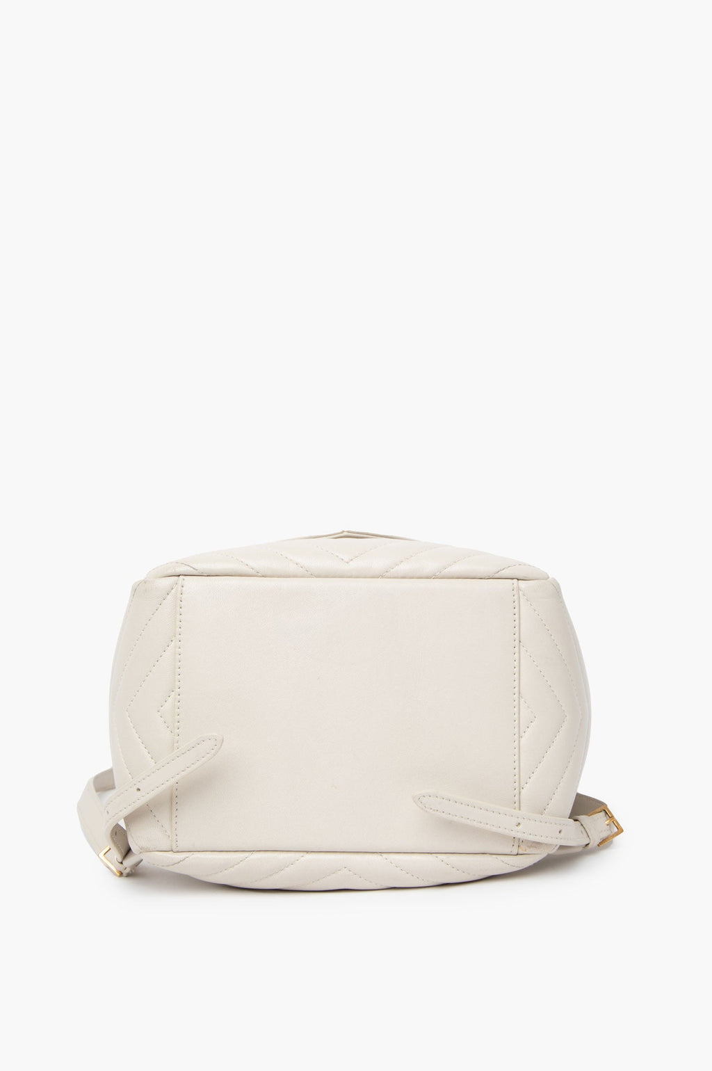 Saint Laurent White Leather Joe Backpack