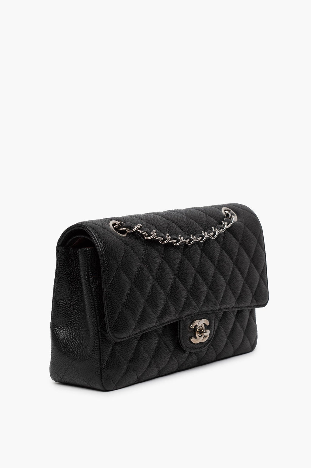 Chanel 2011 Medium Black Caviar Classic Flap Bag