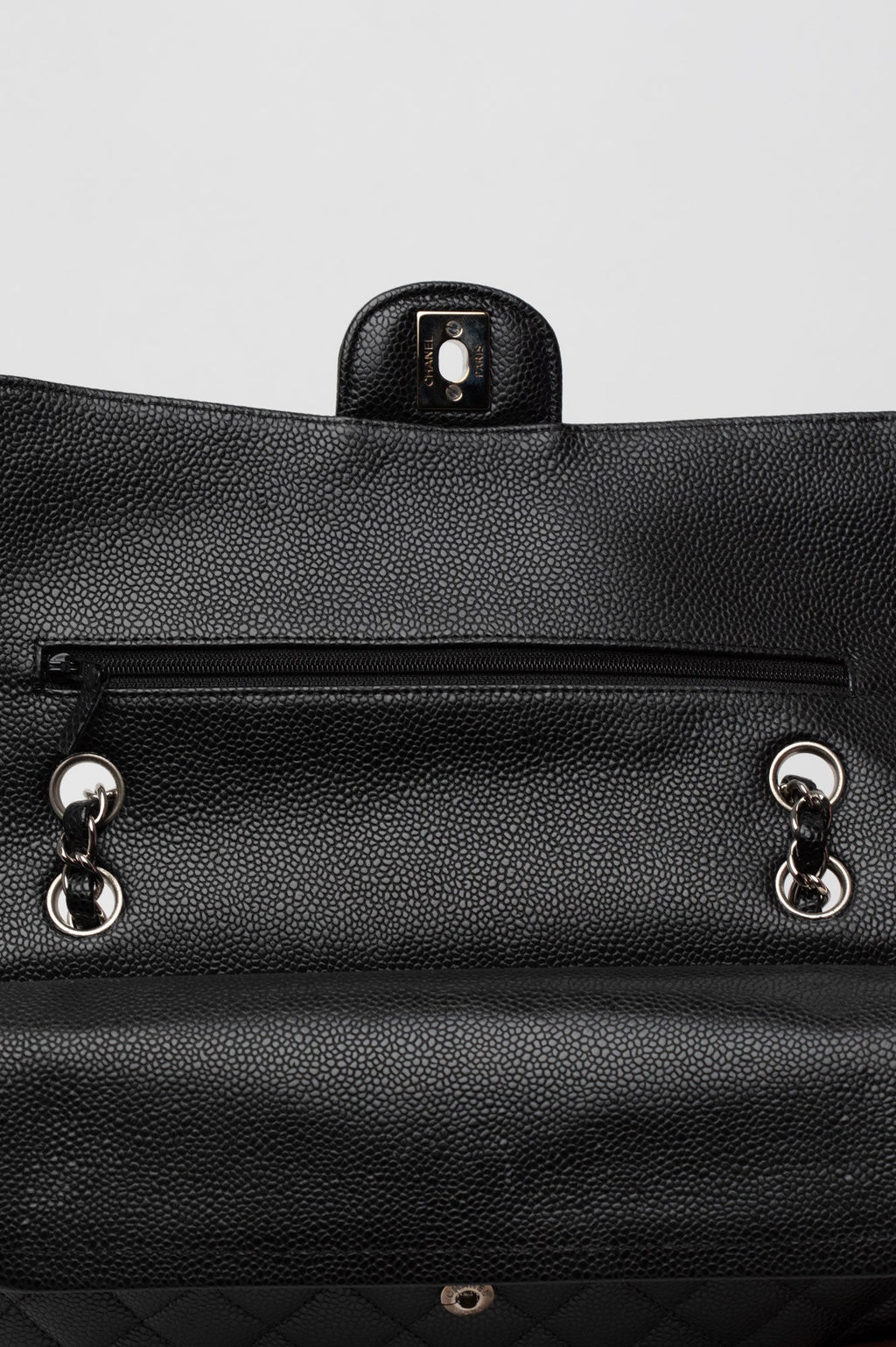 Chanel 2011 Medium Black Caviar Classic Flap Bag