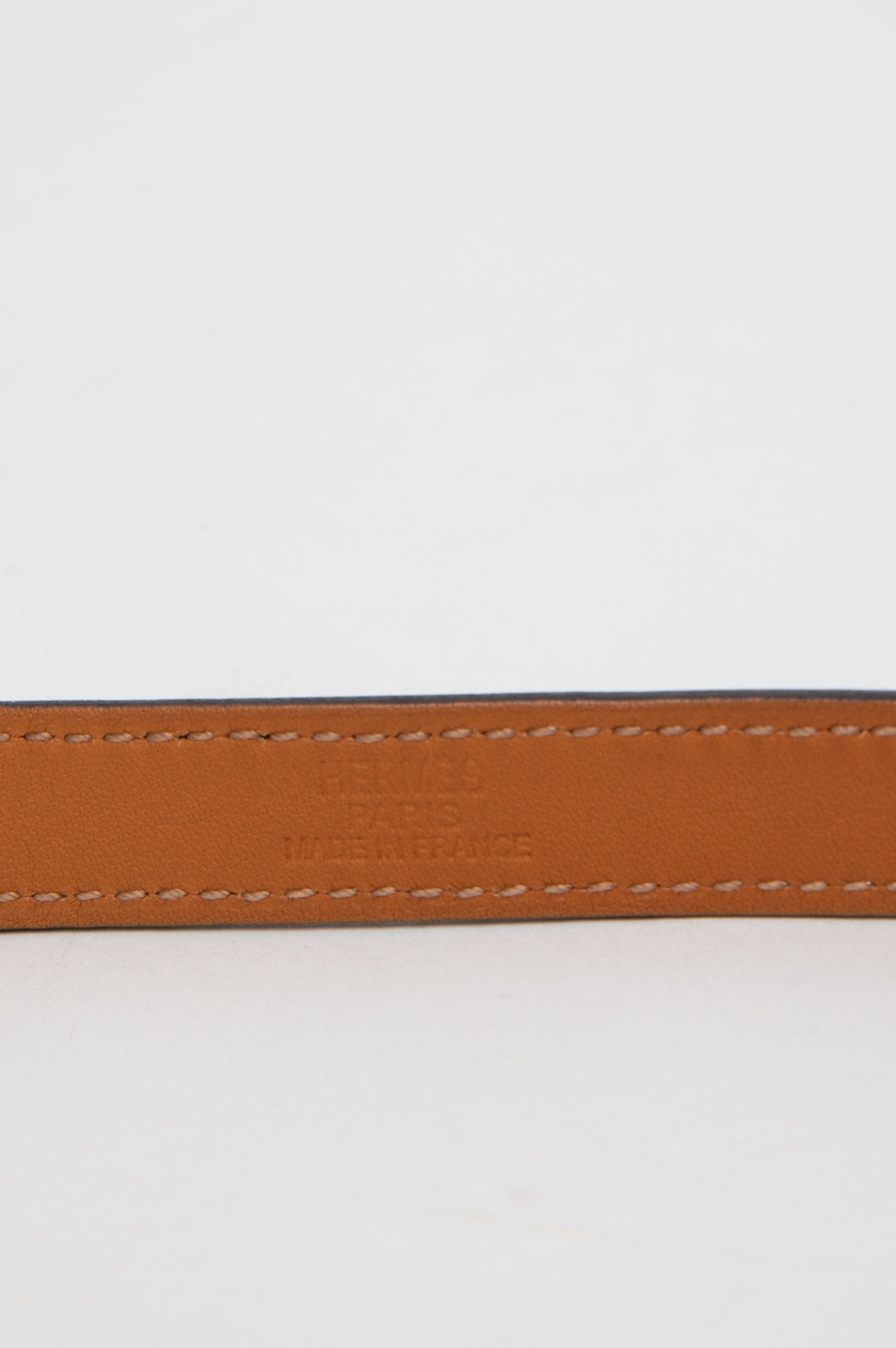 Hermes Black Kelly Leather GHW Necklace