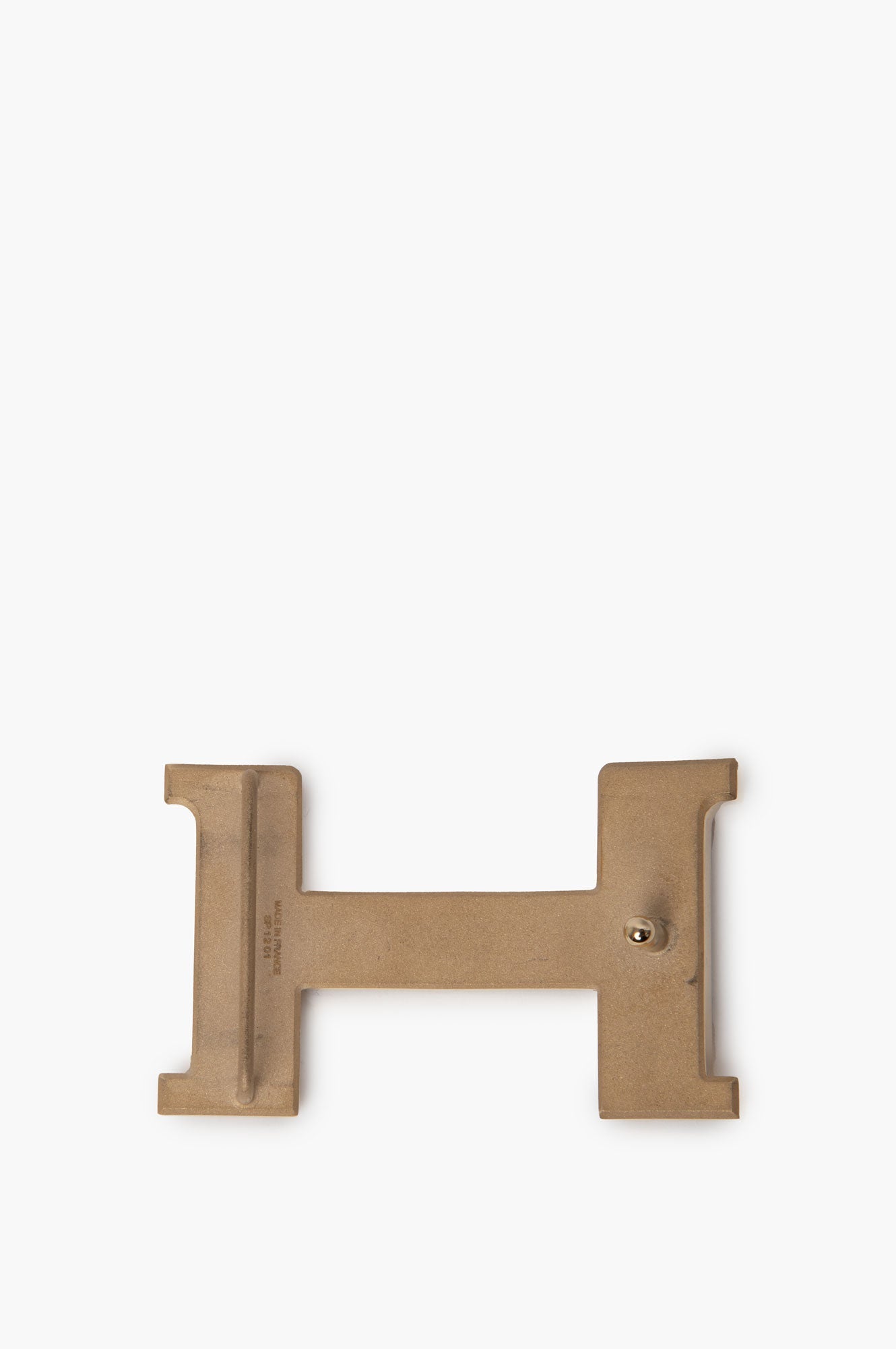 Hermes Champagne H Buckle Reversible 38 mm Belt Size 110 Mens