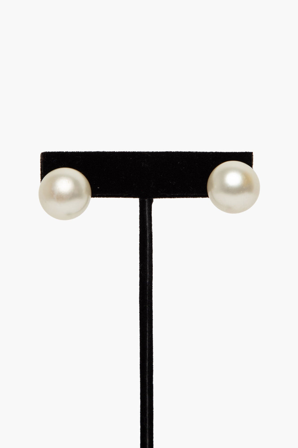 Christian Dior Cream Resin Pearls Tribal Earrings