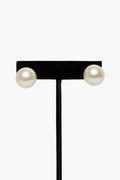 Christian Dior Cream Resin Pearls Tribal Earrings