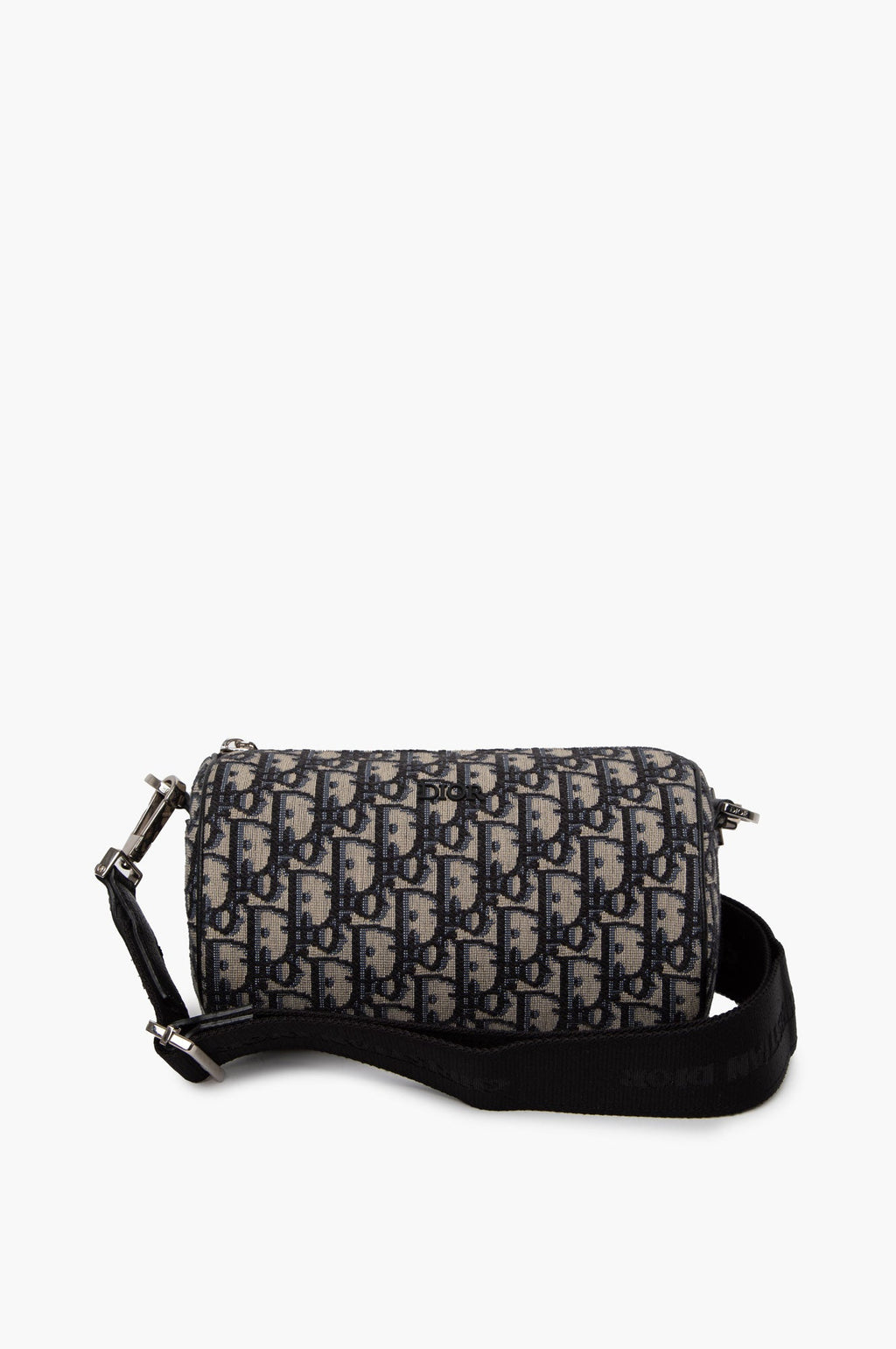 Christian Dior Navy Blue Oblique Roller Bag