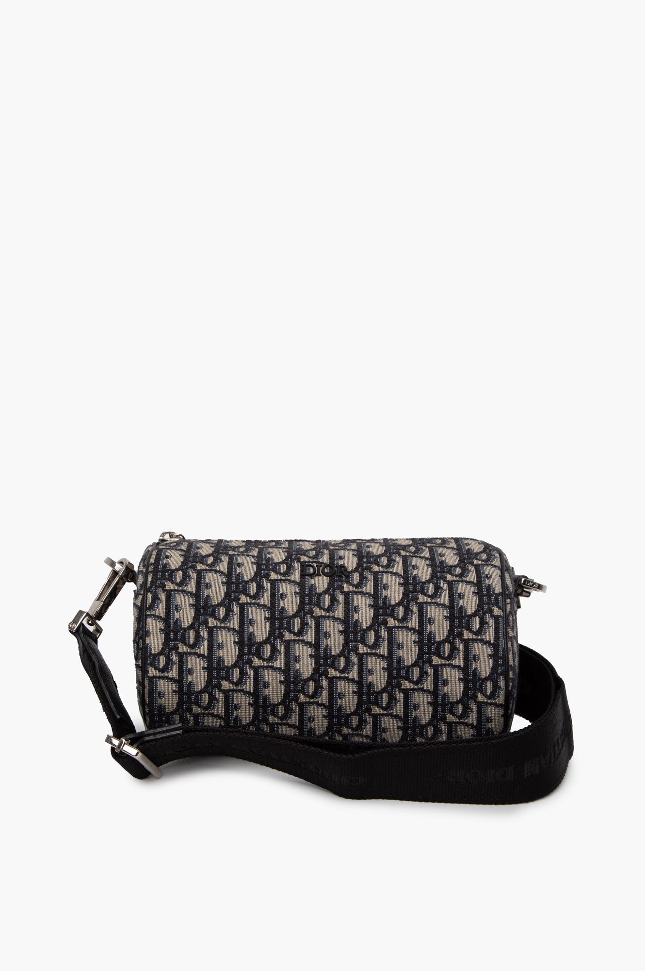 Christian Dior Navy Blue Oblique Roller Bag