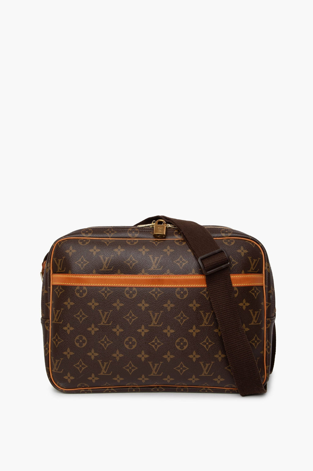 Louis Vuitton Brown Monogram Reporter GM Bag