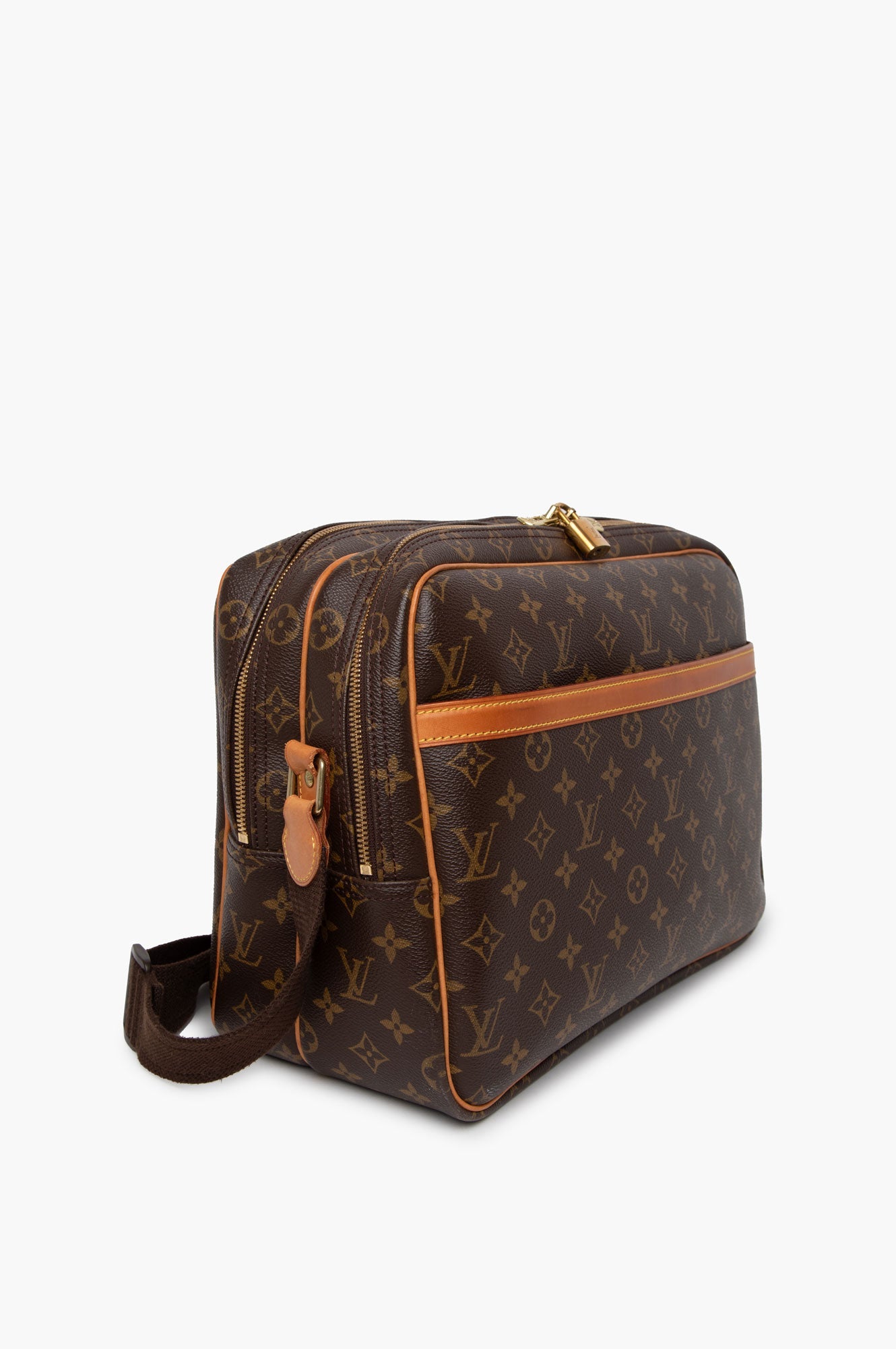 Louis Vuitton Brown Monogram Reporter GM Bag