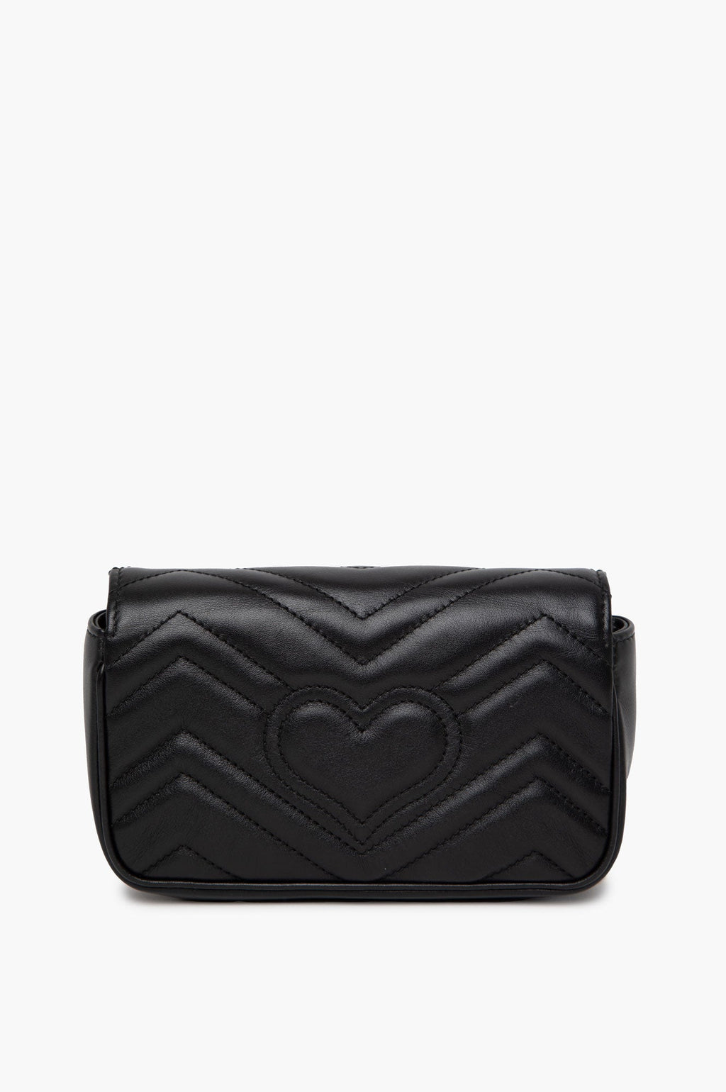 Gucci Black GG Marmont Super Mini Bag