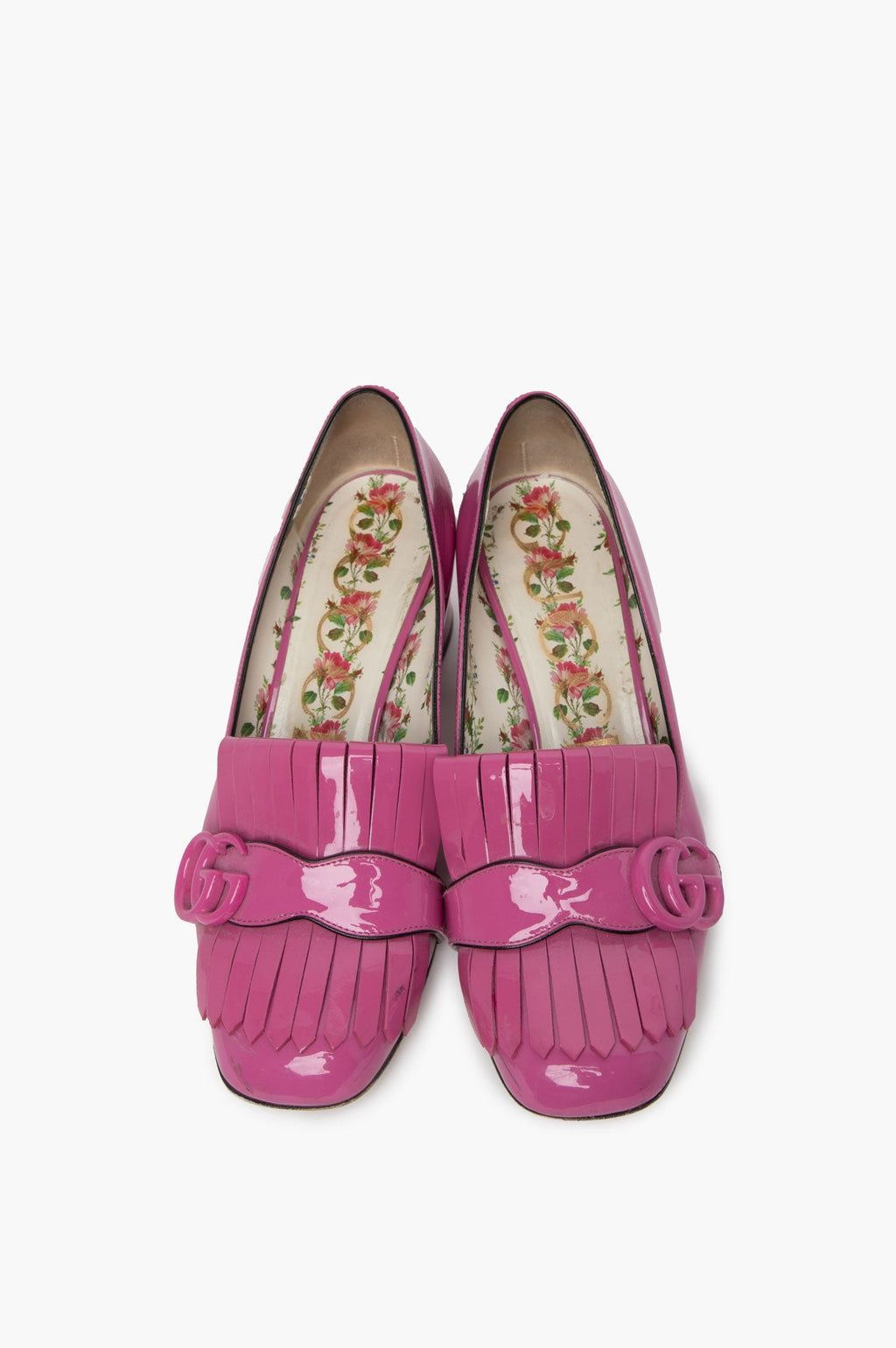 Gucci Pink GG Patent Pump Size 37.5