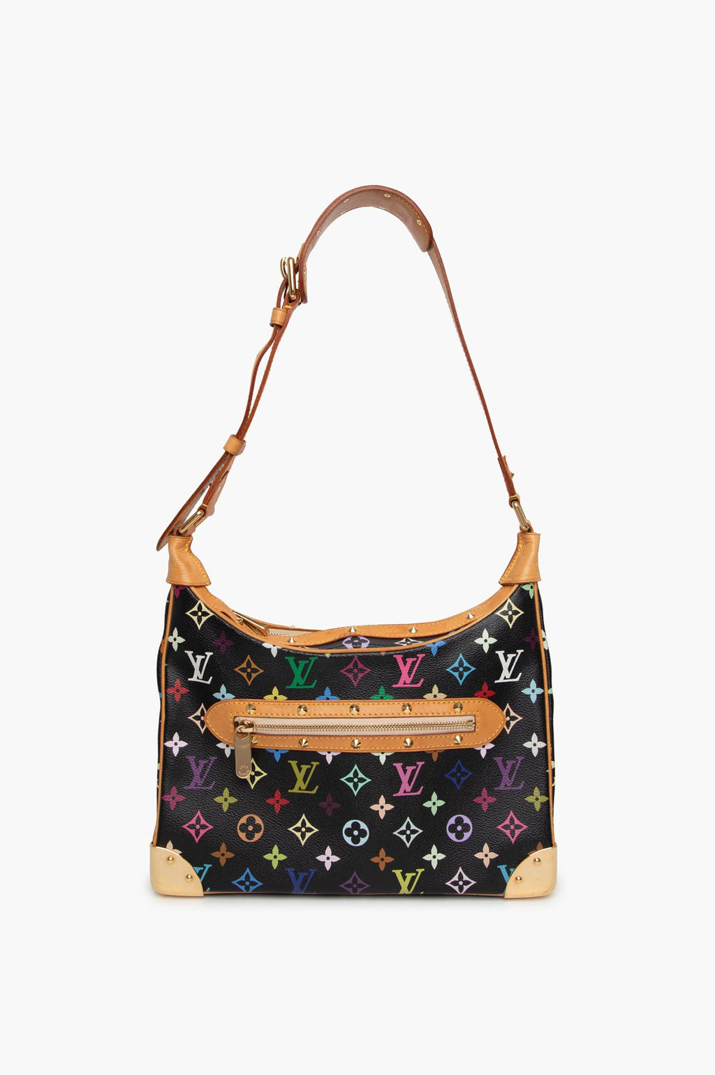 Louis Vuitton Black Multicolor Boulonge Bag