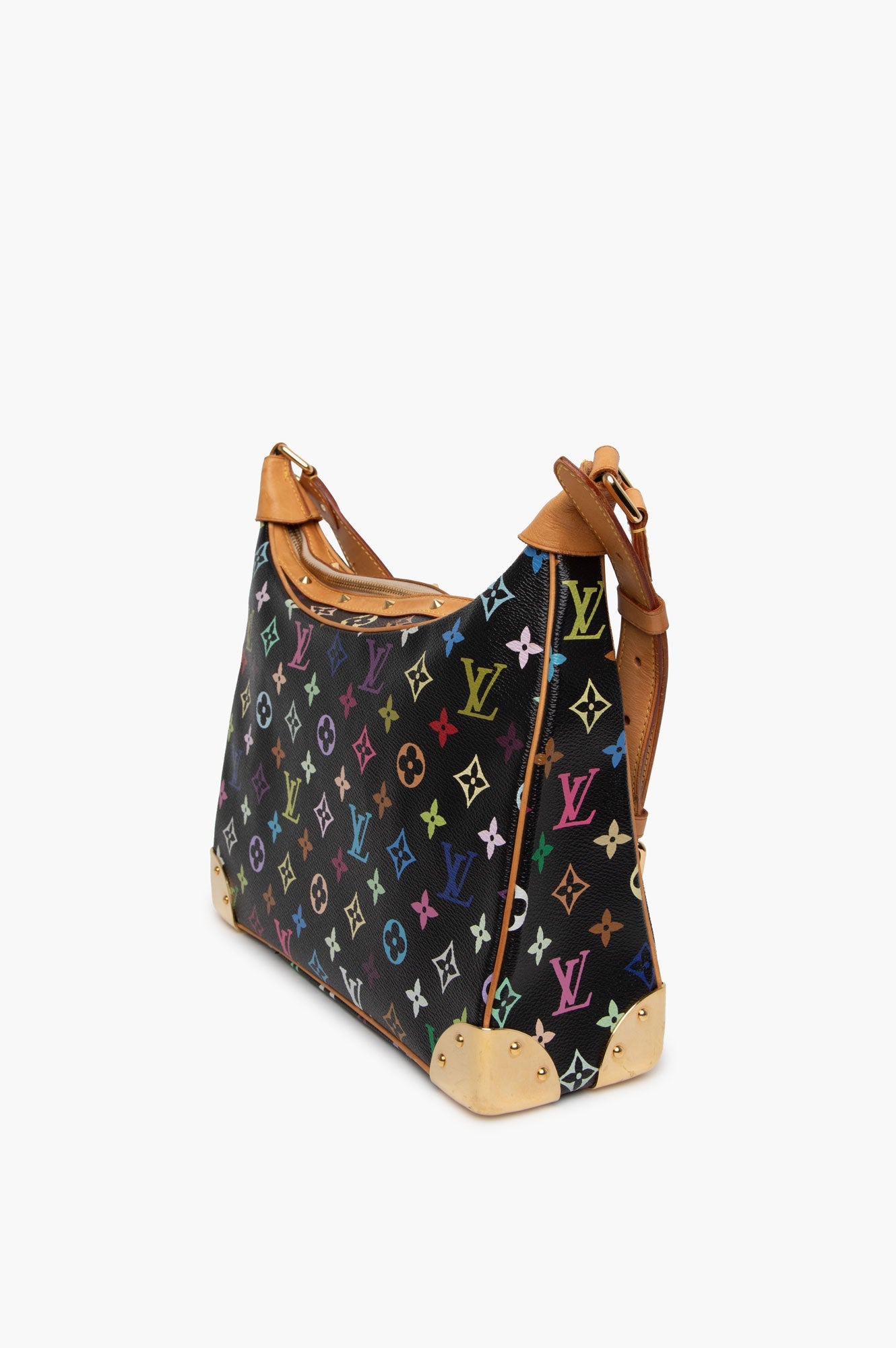 Louis Vuitton Black Multicolor Boulonge Bag