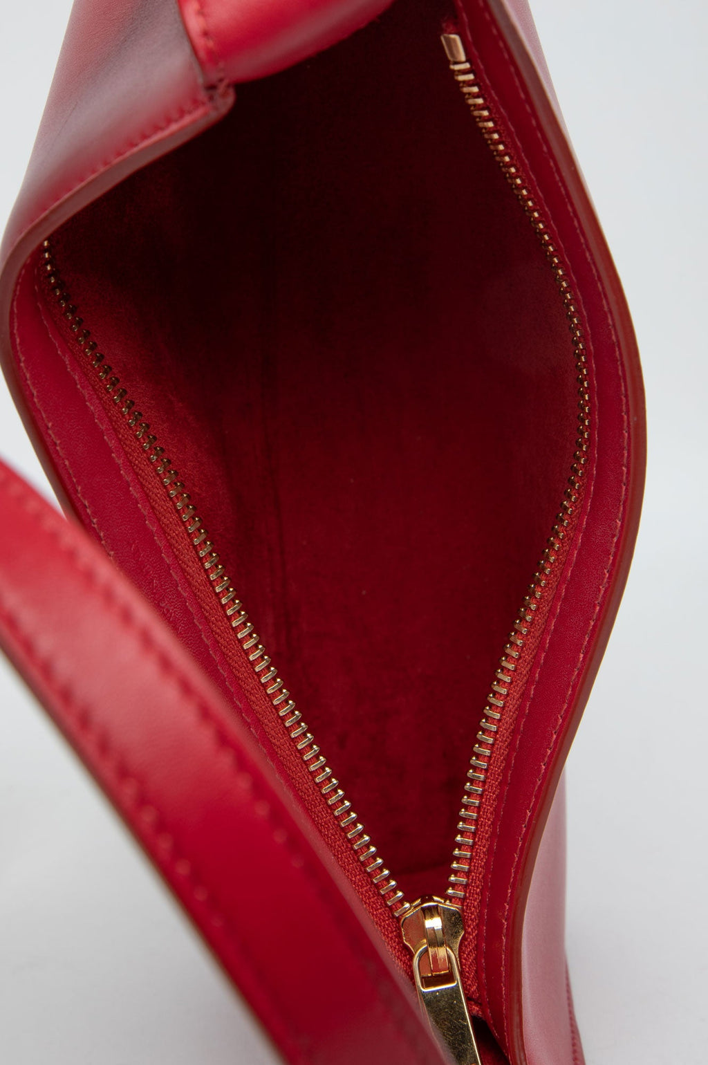 Celine Red Triomphe leather Shoulder Bag