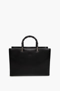 Gucci Black Bamboo Leather Tote Bag