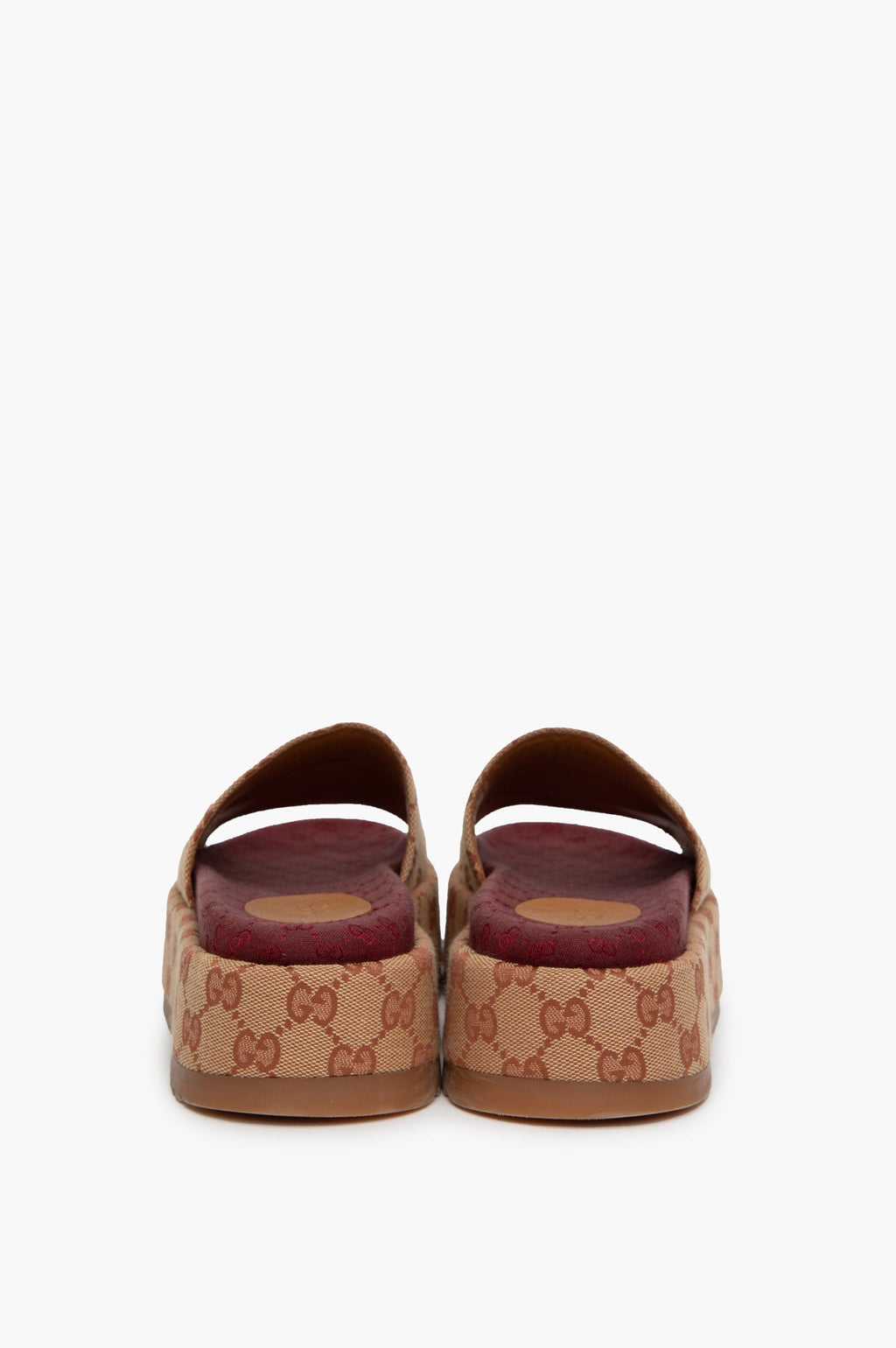 Gucci Monogram GG Platform Sandals Size 37.5