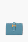 Hermes Blue Mini Bearn Compact Wallet