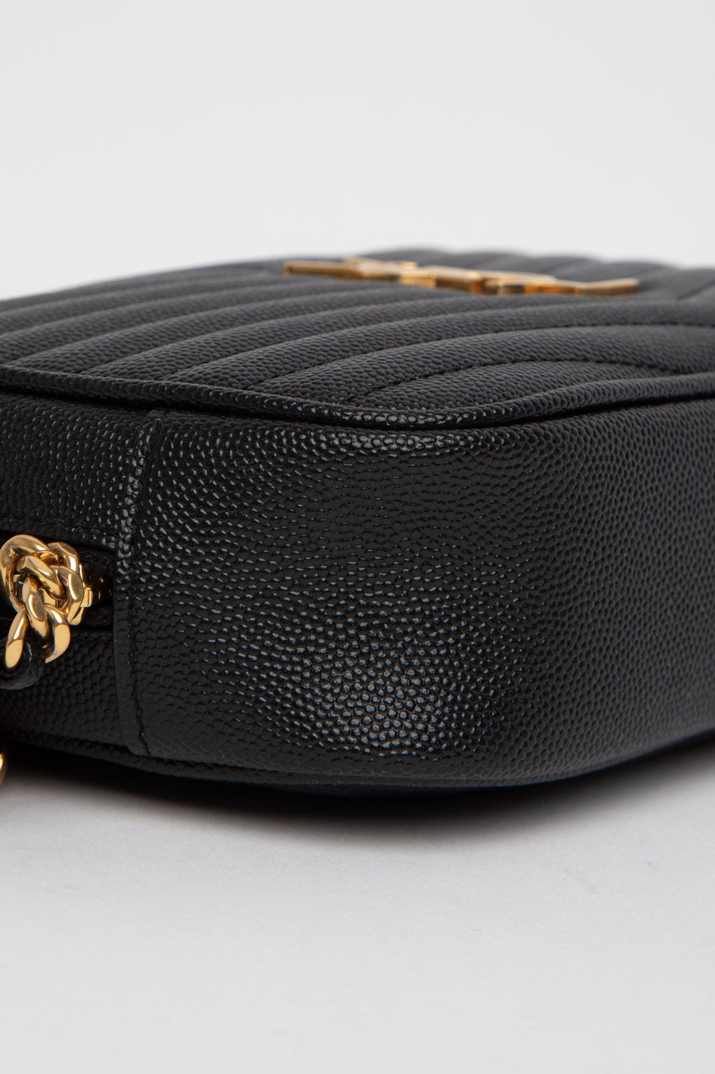 Saint Laurent Black Quilted Camera Bag
