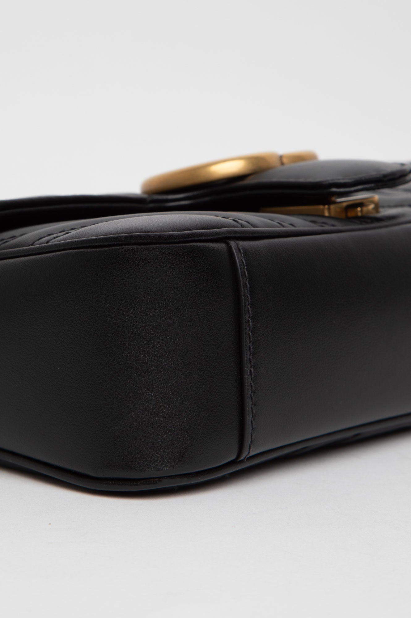 Gucci Black GG Marmont Mini Shoulder Bag