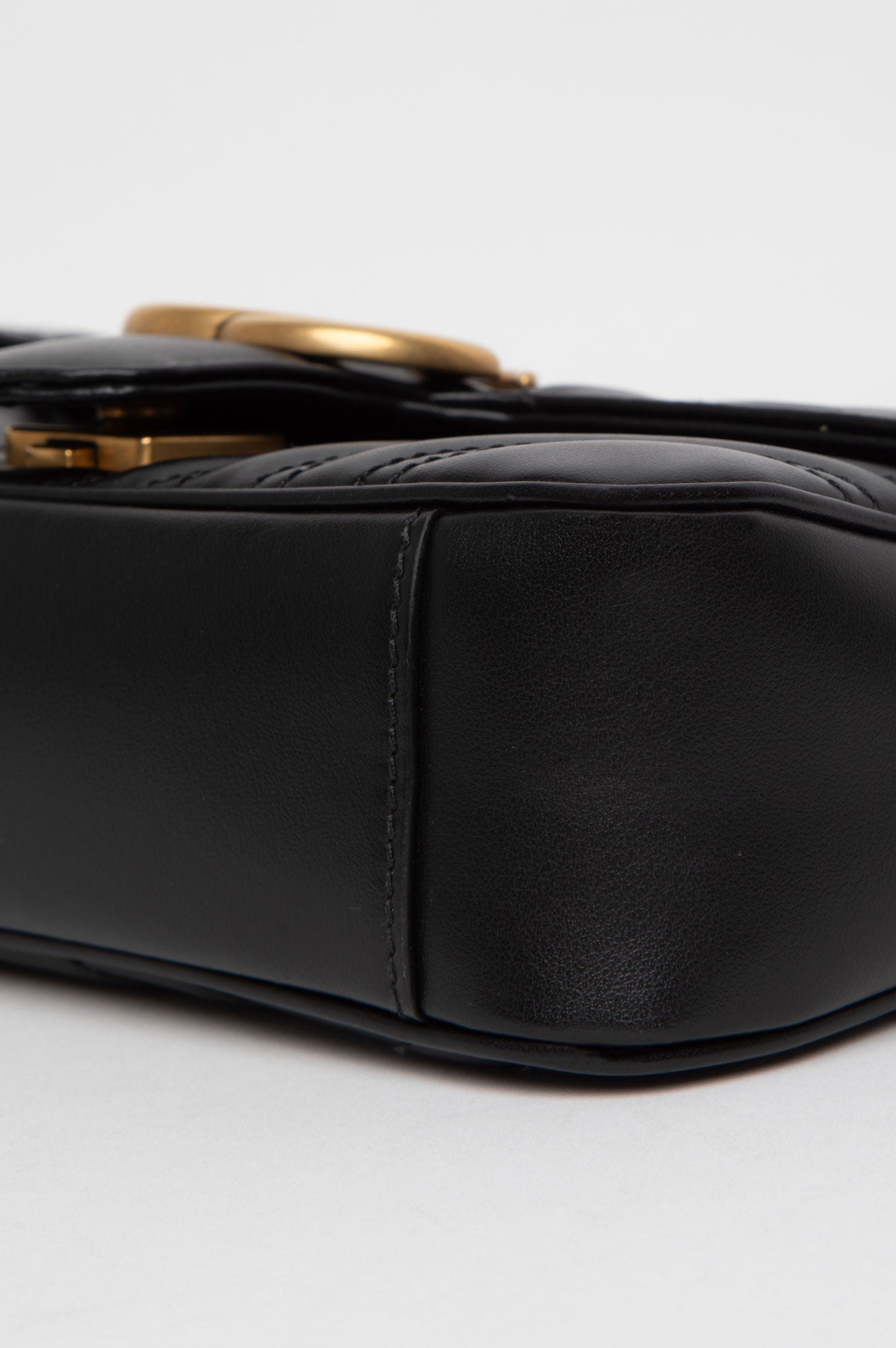 Gucci Black GG Marmont Mini Shoulder Bag