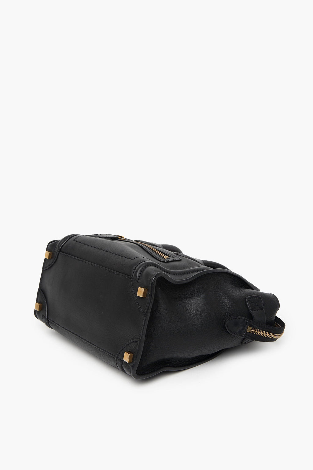 Celine Black Leather Mini Luggage Tote