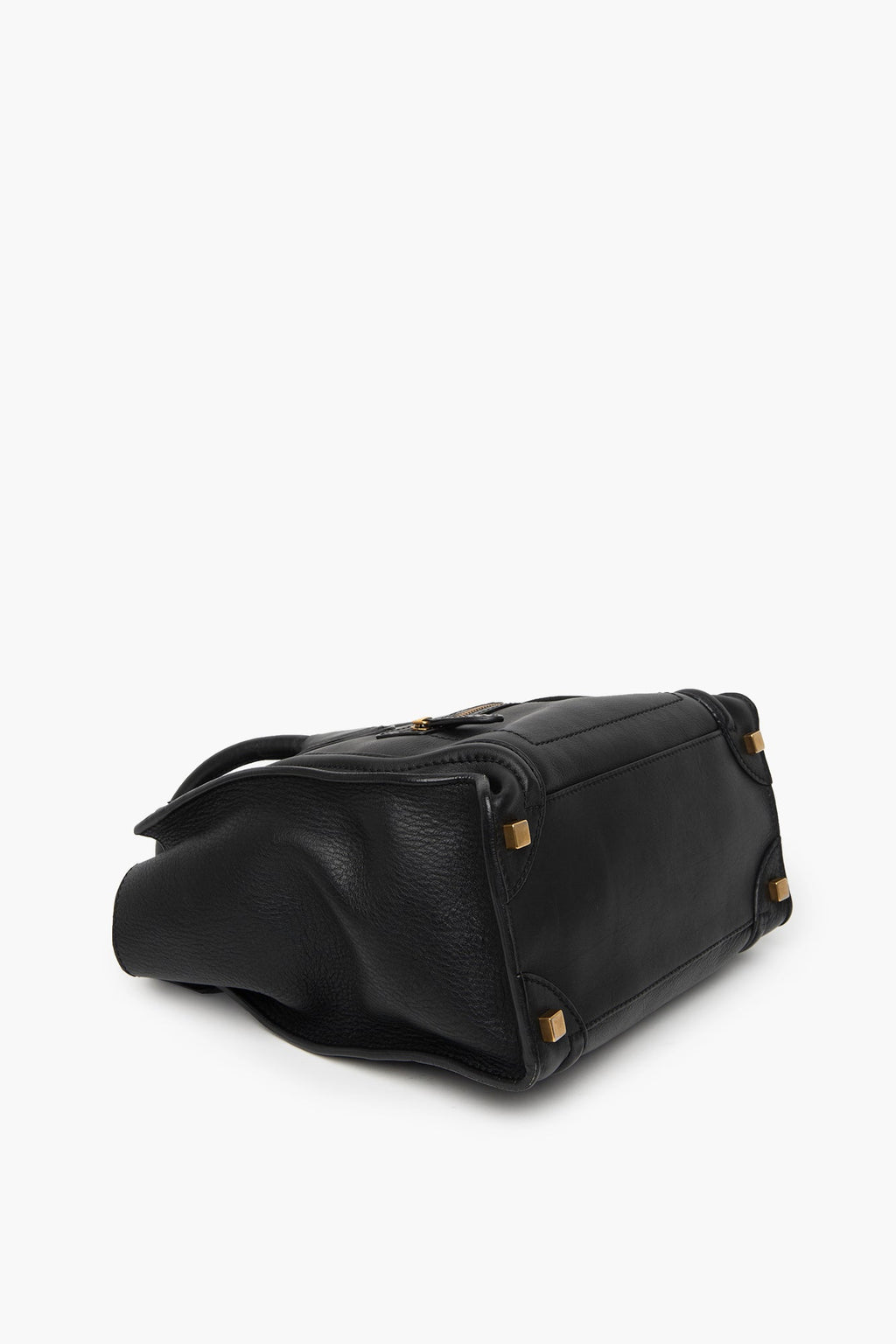Celine Black Leather Mini Luggage Tote