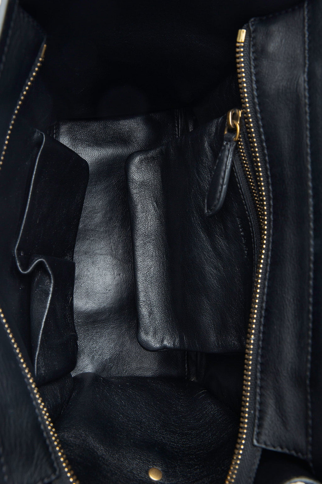 Celine Black Leather Mini Luggage Tote
