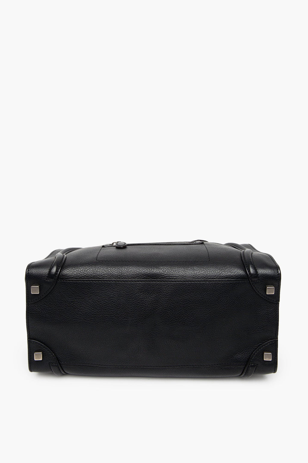 Celine Large Black Leather Luggage Tote
