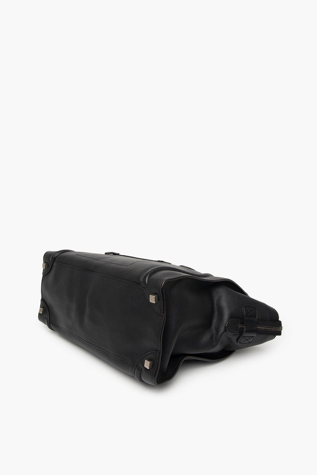 Celine Large Black Leather Luggage Tote