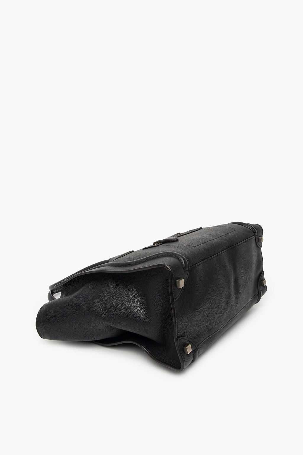 Celine Large Black Leather Luggage Tote