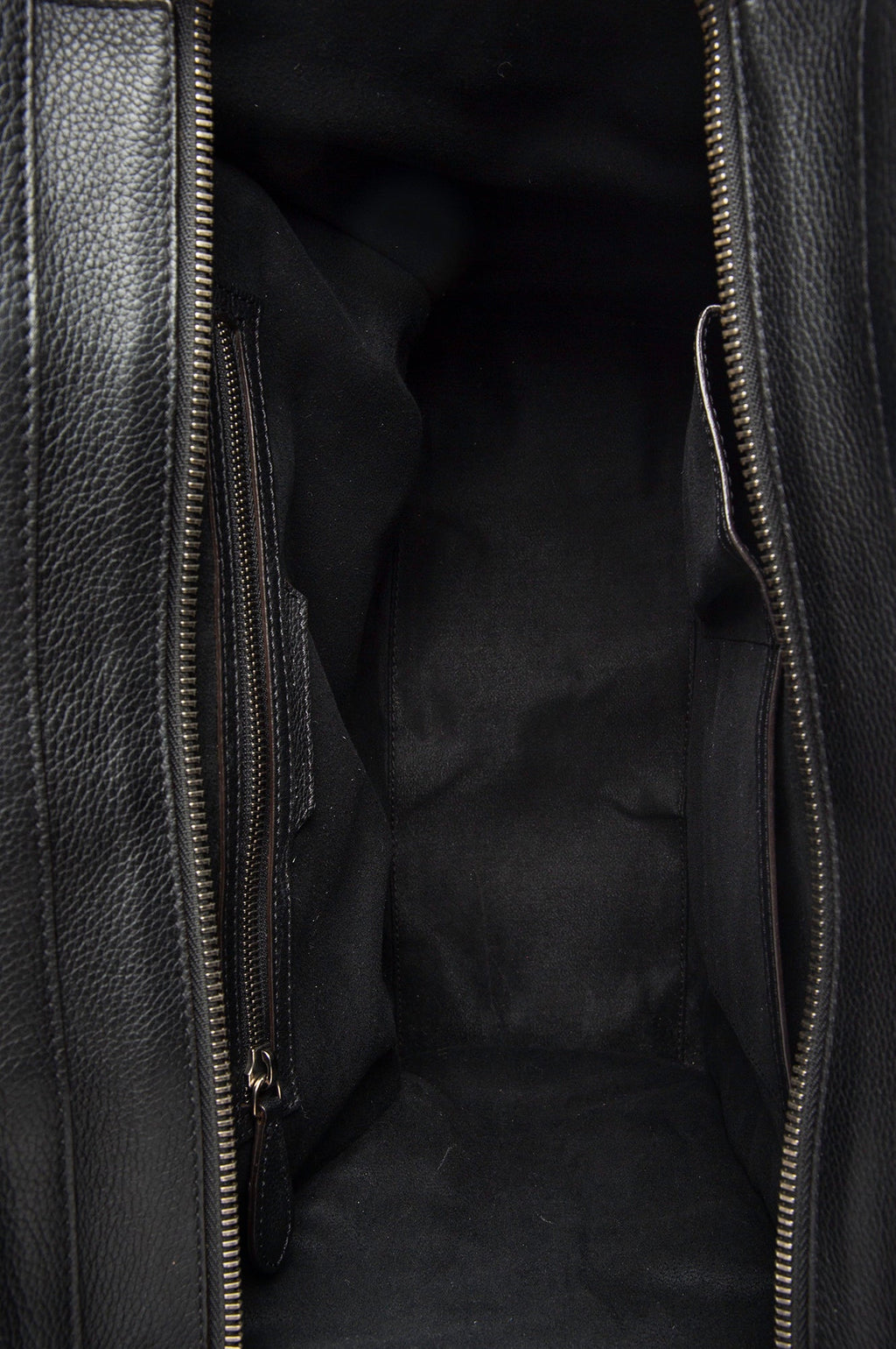 Celine Large Black Leather Luggage Tote
