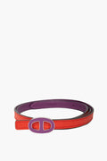 Hermes Chaine d'Ancre Purple/Red 13mm Belt Size 85