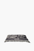 Christian Dior Navy Blue Oblique Wool Blanket
