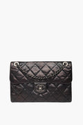 Chanel Black Glazed Caviar Flap Bag SHW