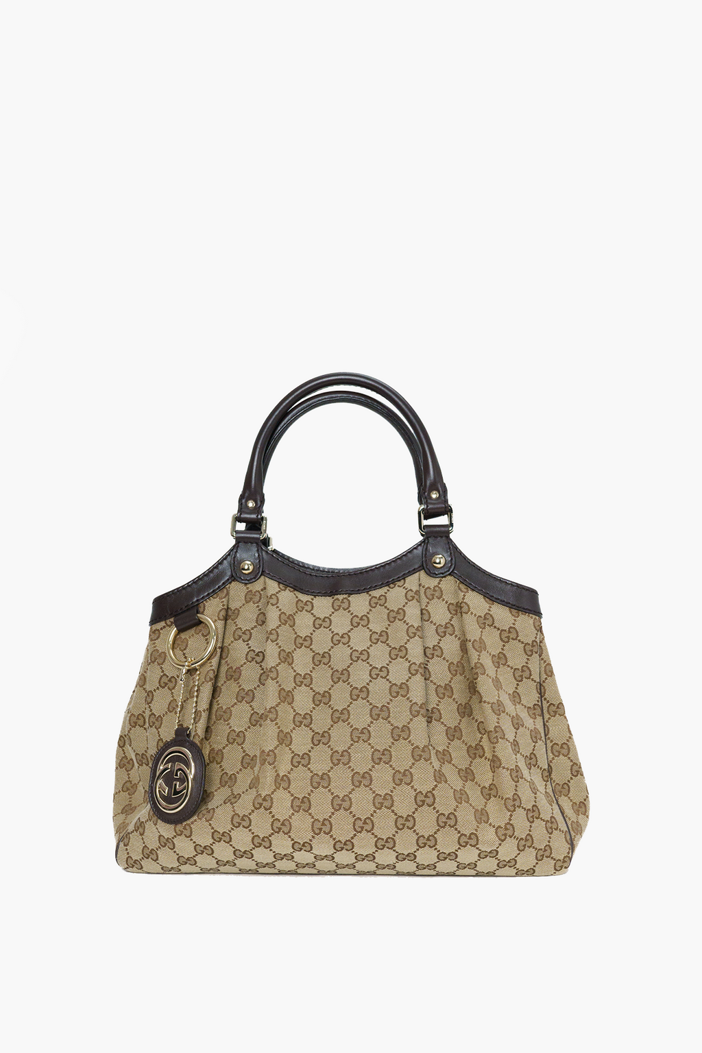 Gucci Beige GG Canvas Medium Sukey Tote