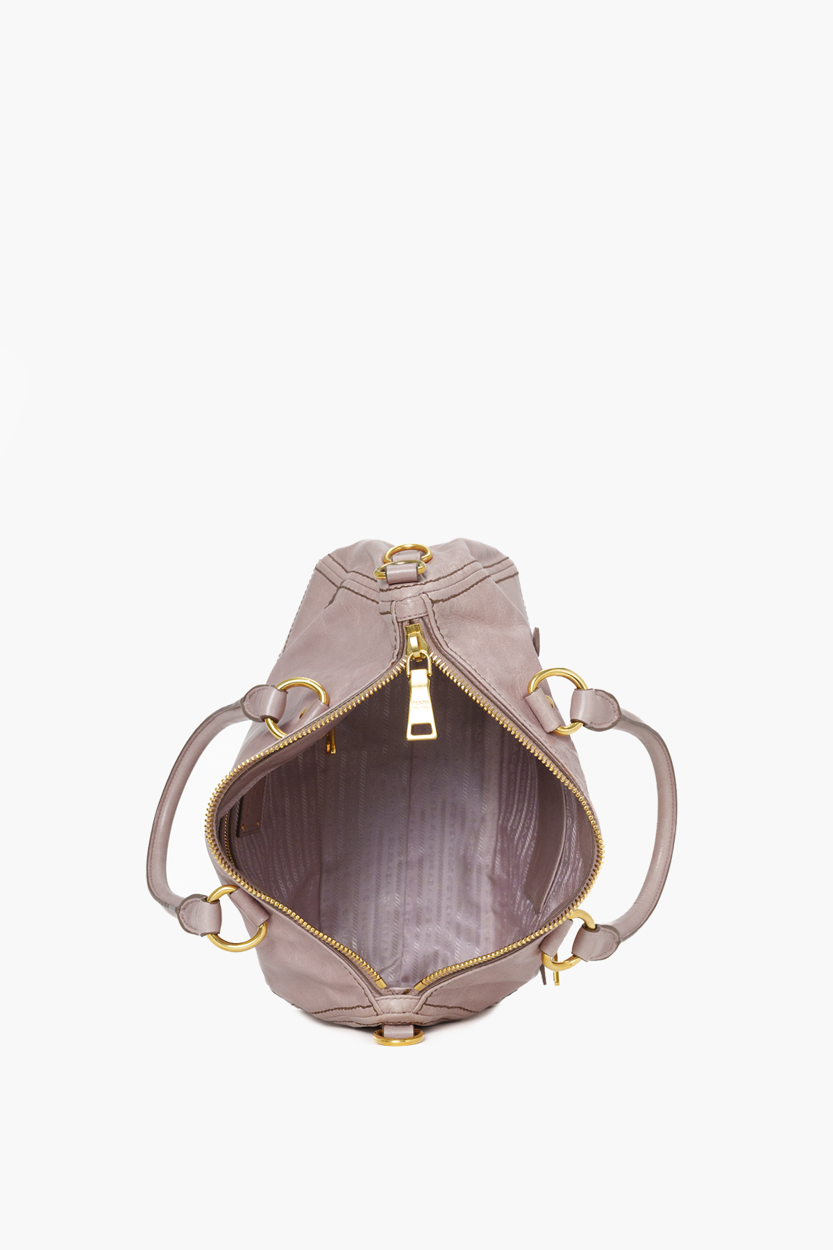 Prada Pink Vitello Shine Satchel