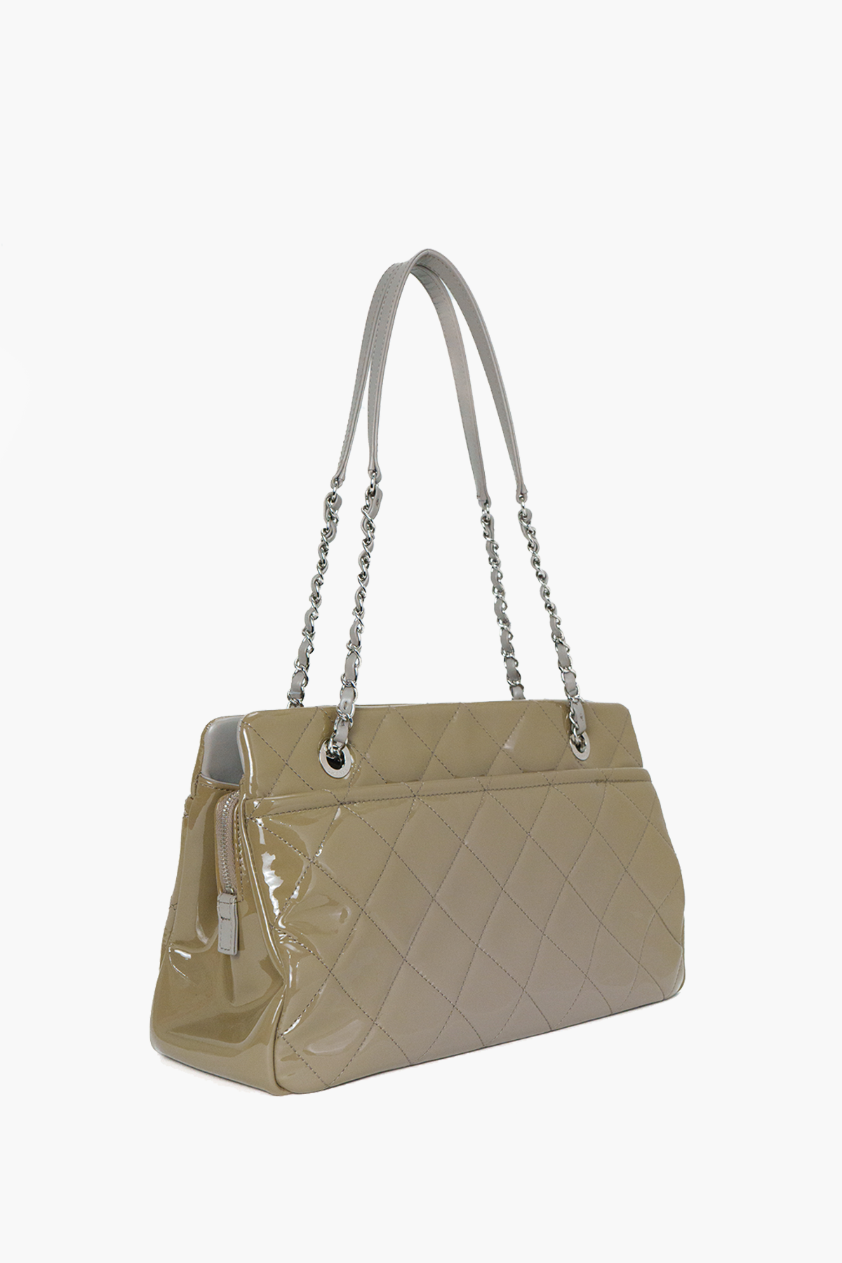 Chanel Grey Timeless Soft Shopper Tote